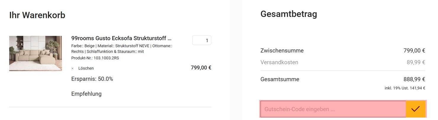 wie ist ein 99rooms Gutscheincode einzulösen