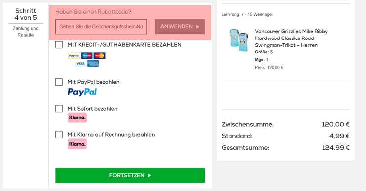 wie ist ein Fanatics Gutscheincode einzulösen