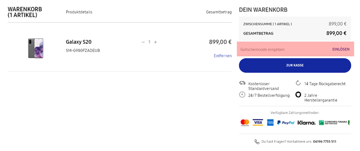 wie ist ein Samsung Gutscheincode einzulösen