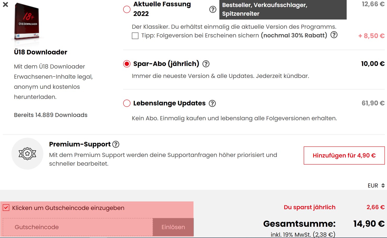 wie ist ein Abelssoft Gutscheincode einzulösen