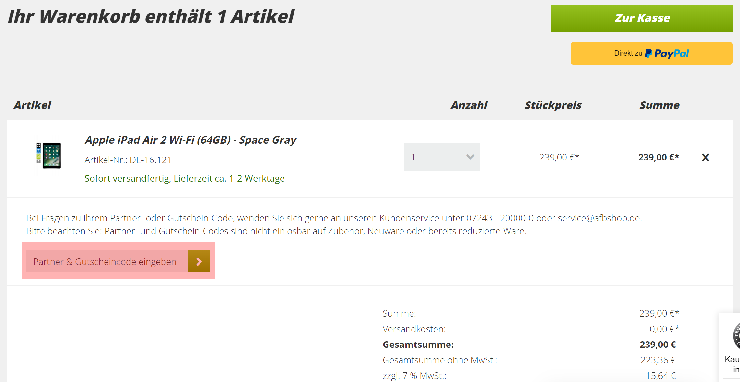 wie ist ein afbshop Gutscheincode einzulösen