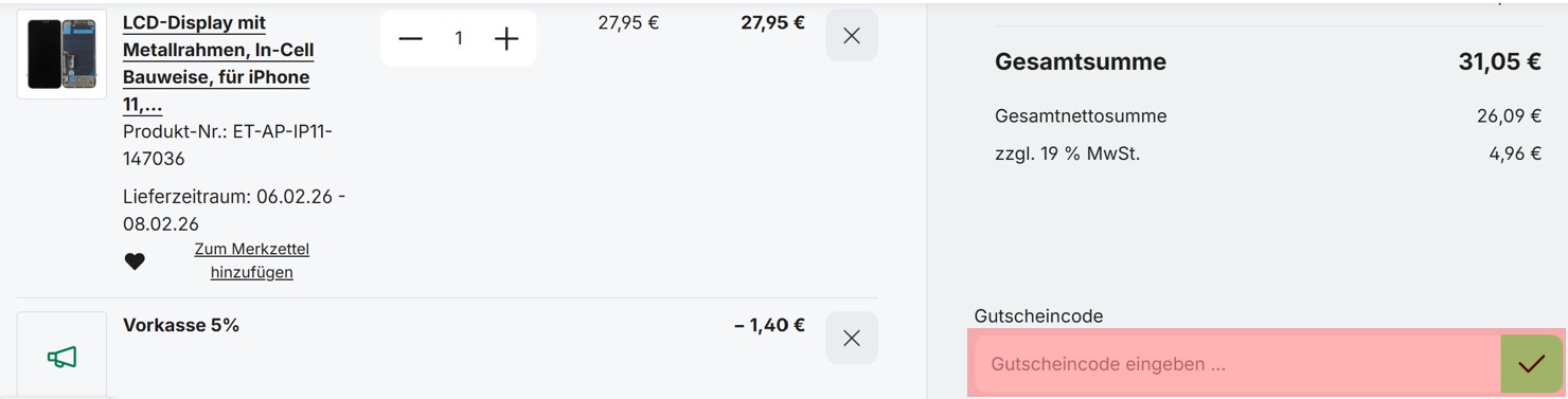 wie ist ein Akku500 Gutscheincode einzulösen