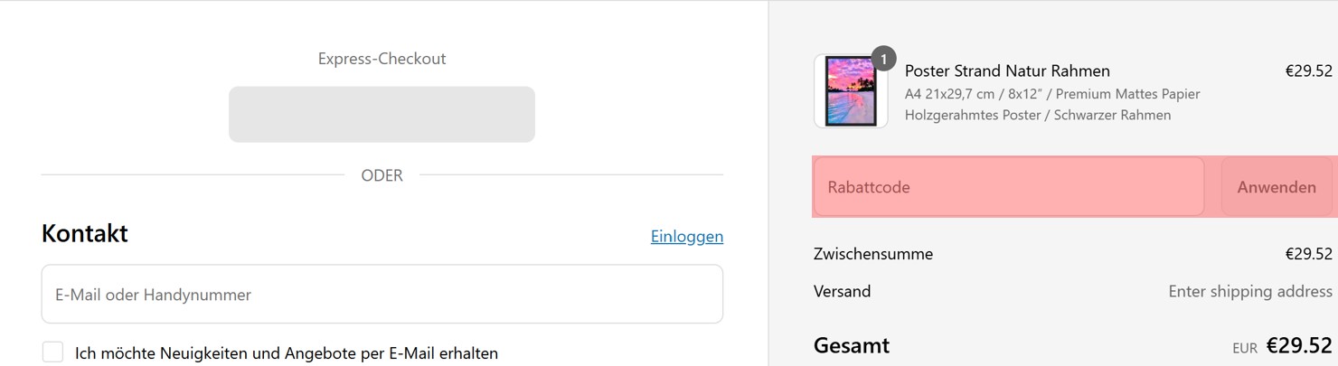 wie ist ein Apollodio Gutscheincode einzulösen