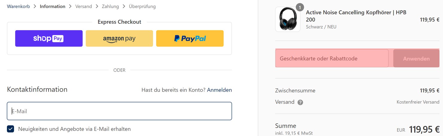 wie ist ein Blaupunkt Audio Gutscheincode einzulösen