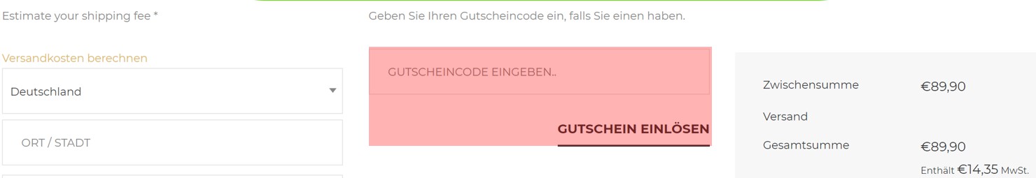 wie ist ein Blumen von Herzen Gutscheincode einzulösen