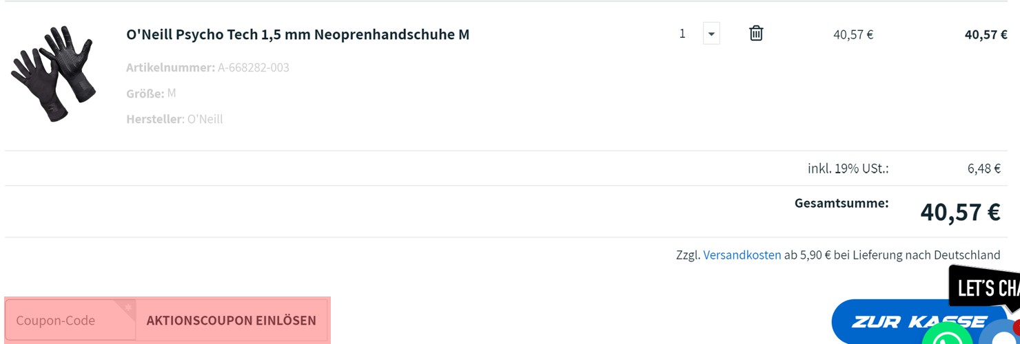 wie ist ein BPM Proshop Gutscheincode einzulösen