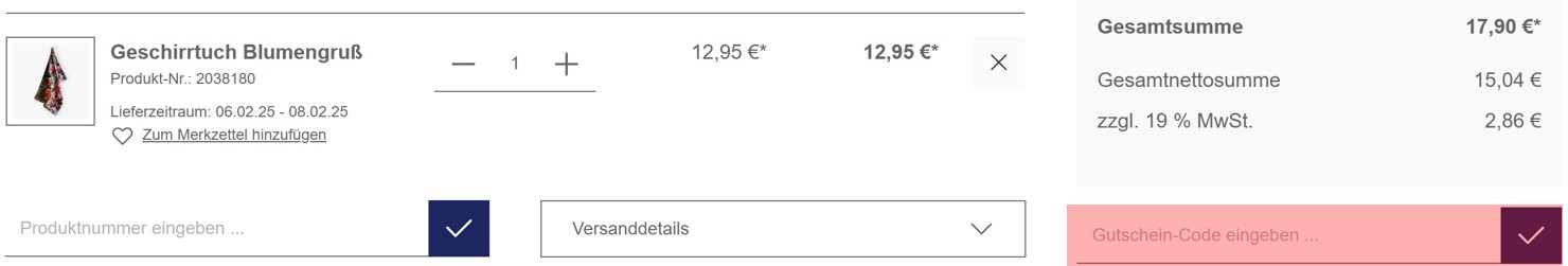 wie ist ein Cedon Gutscheincode einzulösen