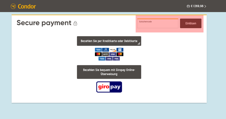 wie ist ein Condor Gutscheincode einzulösen