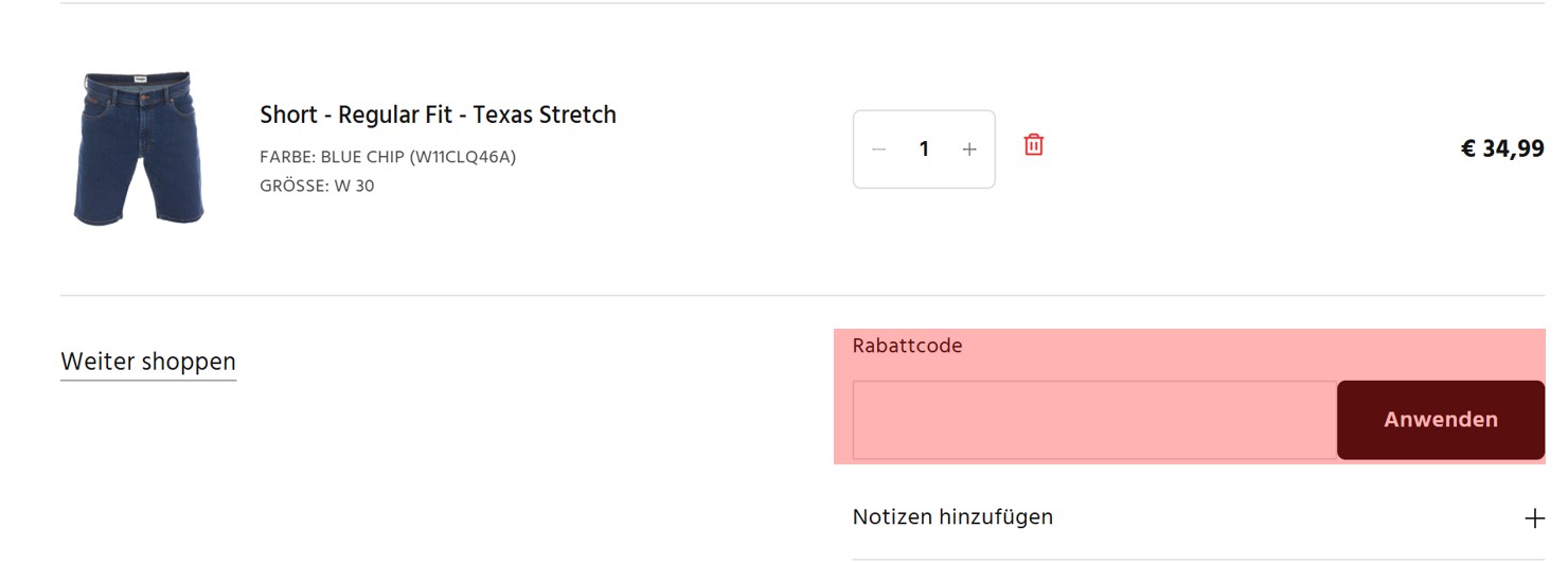 wie ist ein Denimfy Gutscheincode einzulösen