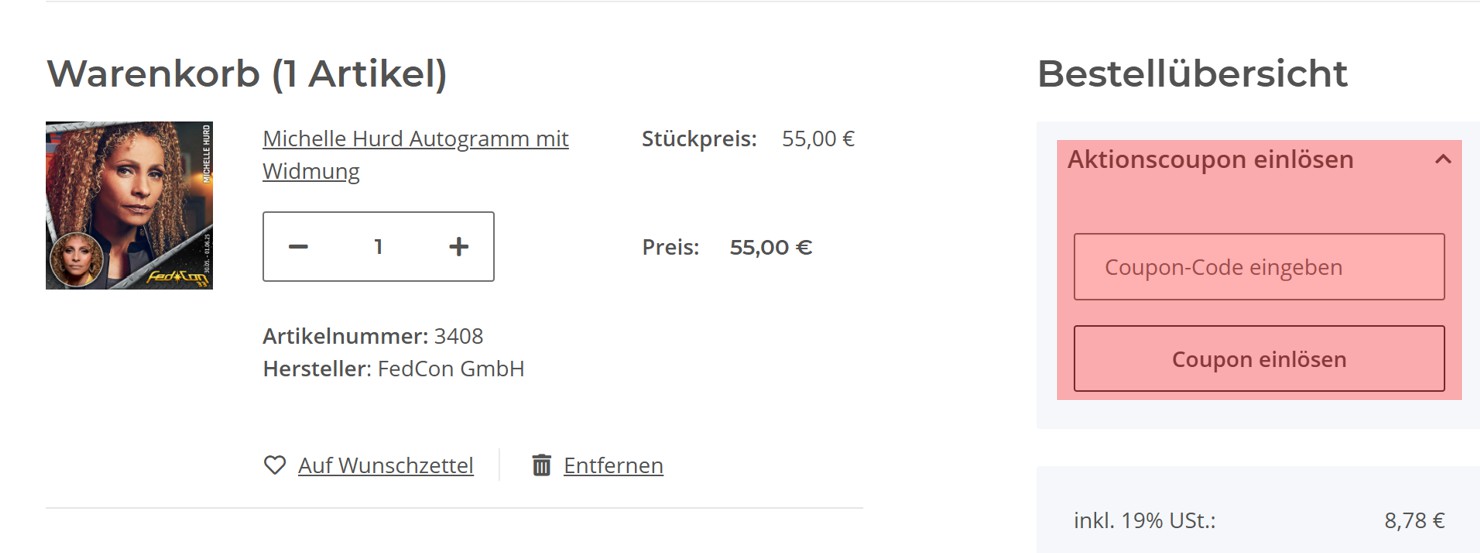wie ist ein Space Store Gutscheincode einzulösen