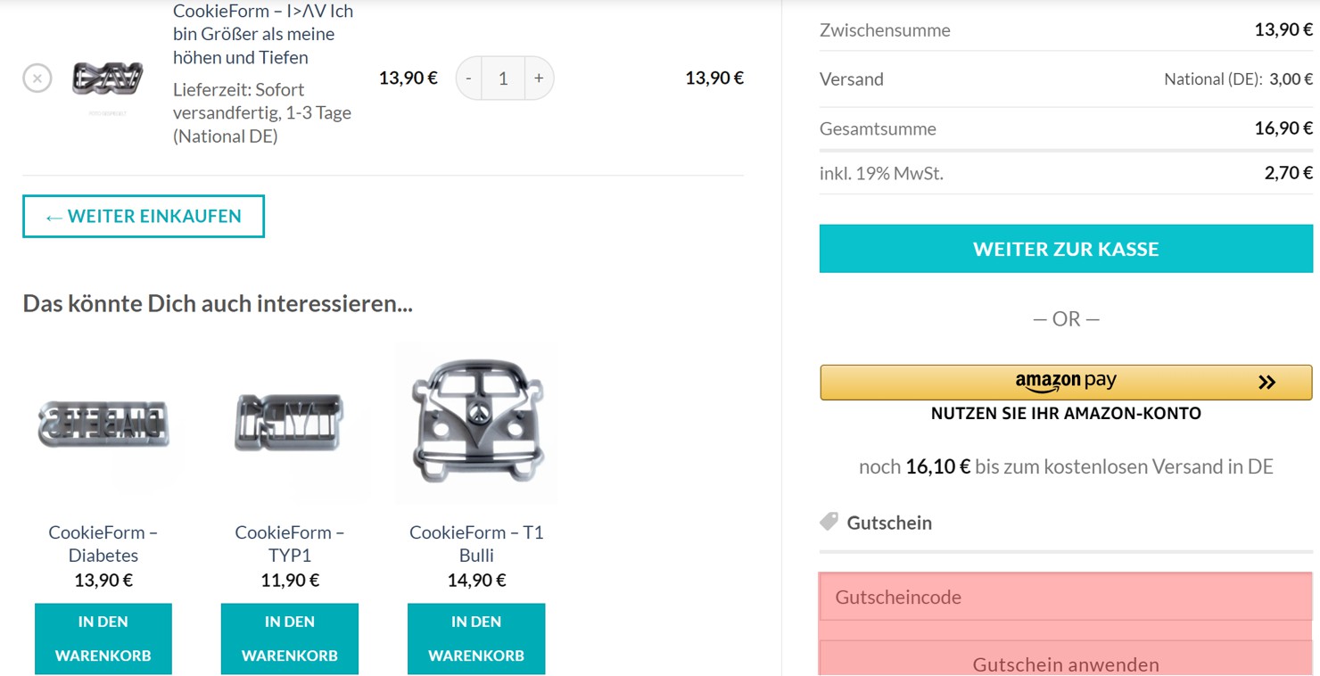 wie ist ein DiaStuff Gutscheincode einzulösen