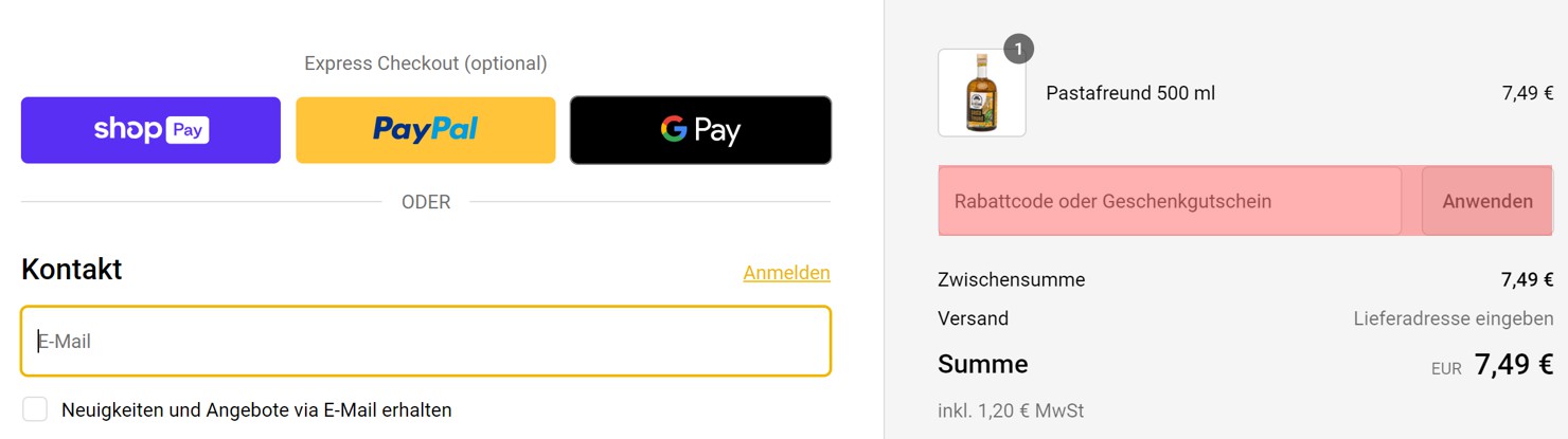 wie ist ein Die Ölfreunde Gutscheincode einzulösen