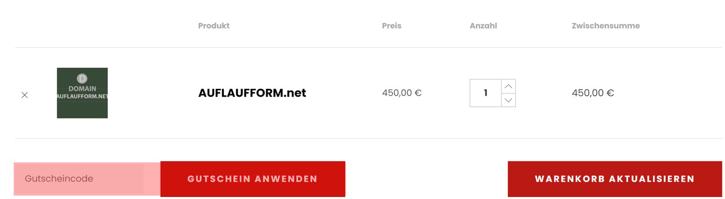 wie ist ein Domainpreise.net Gutscheincode einzulösen