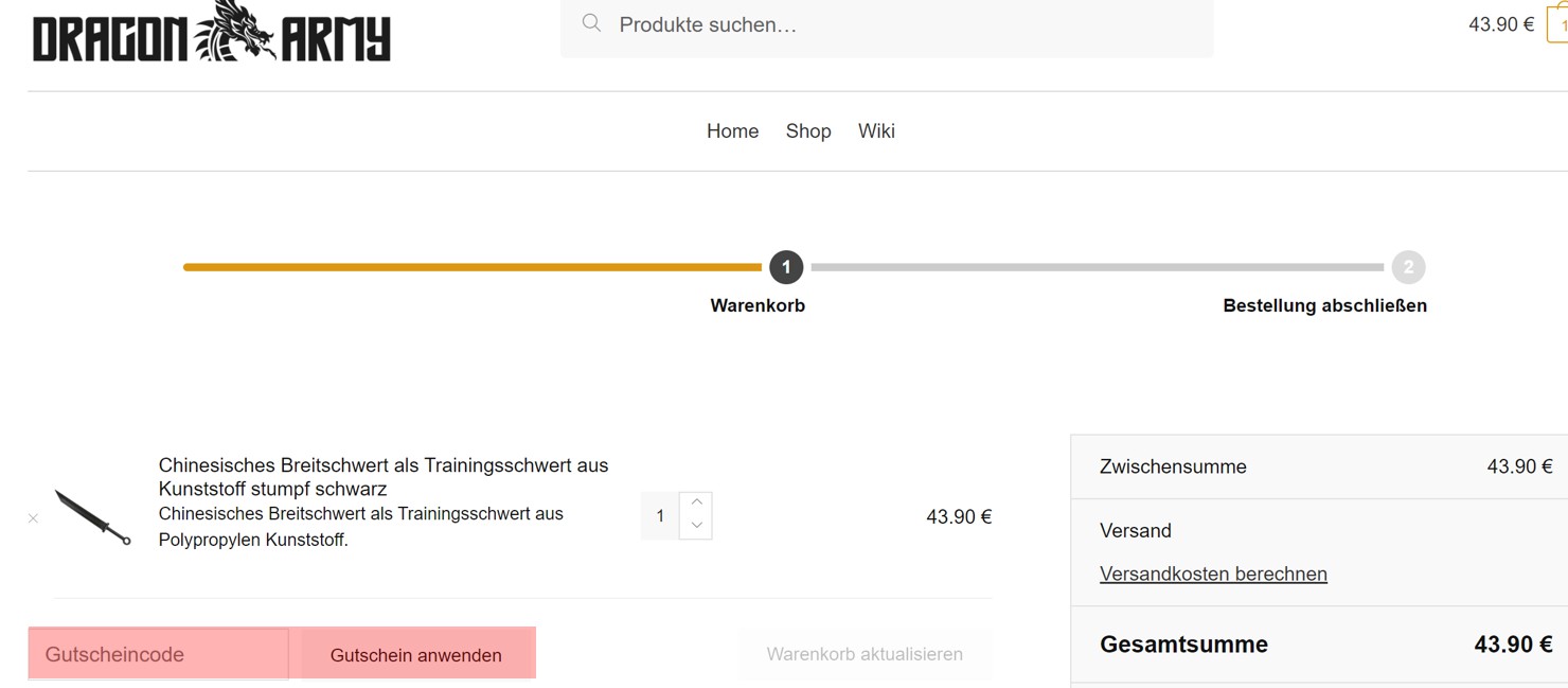 wie ist ein Dragon Army Gutscheincode einzulösen