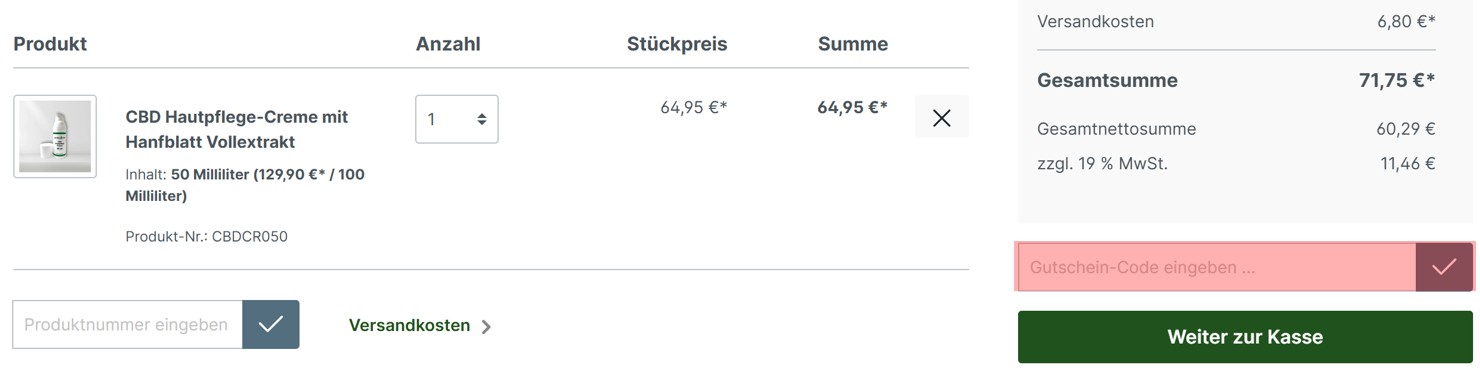wie ist ein earthpower  Gutscheincode einzulösen