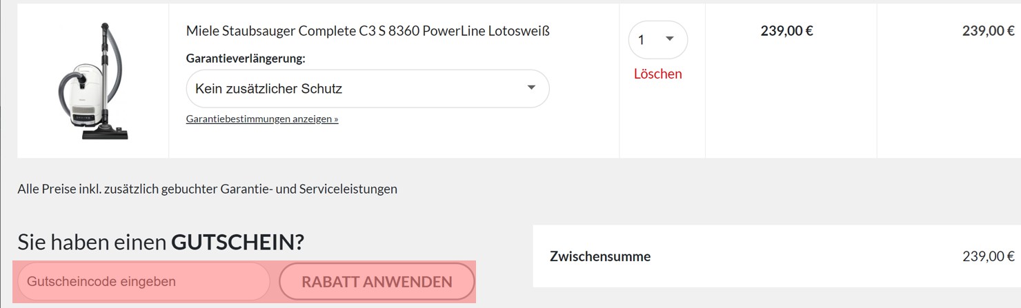 wie ist ein eShoppen Gutscheincode einzulösen