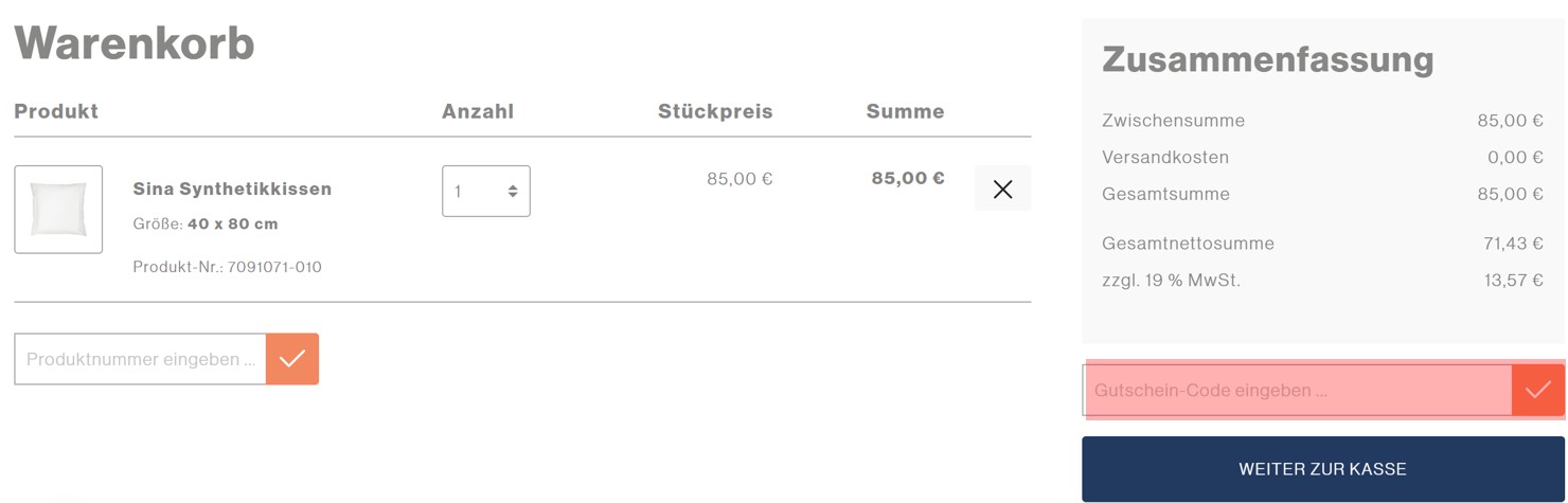 wie ist ein FBF Home Gutscheincode einzulösen