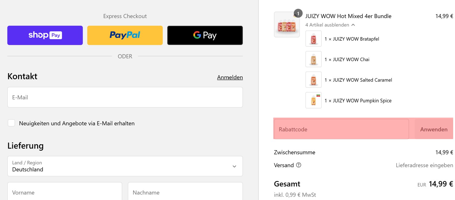 wie ist ein Foodvibez Gutscheincode einzulösen