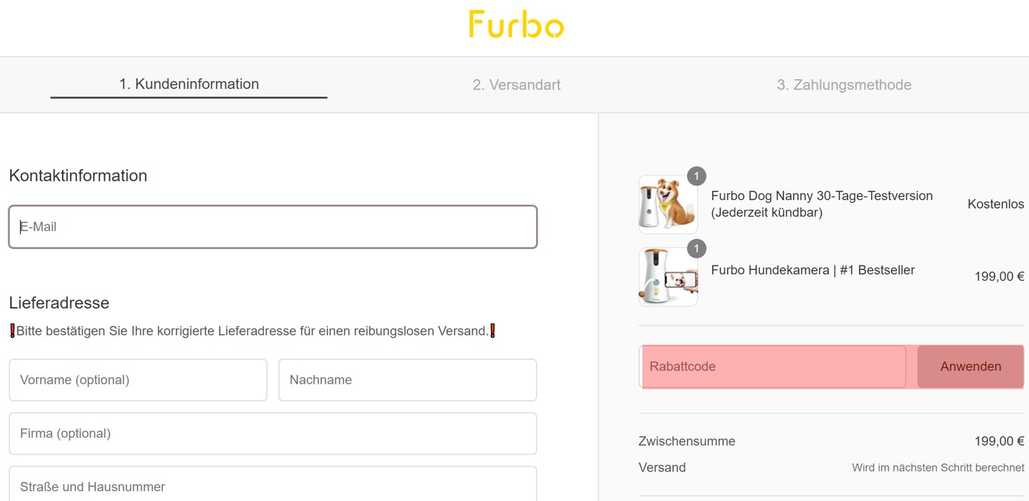 wie ist ein Furbo Gutscheincode einzulösen