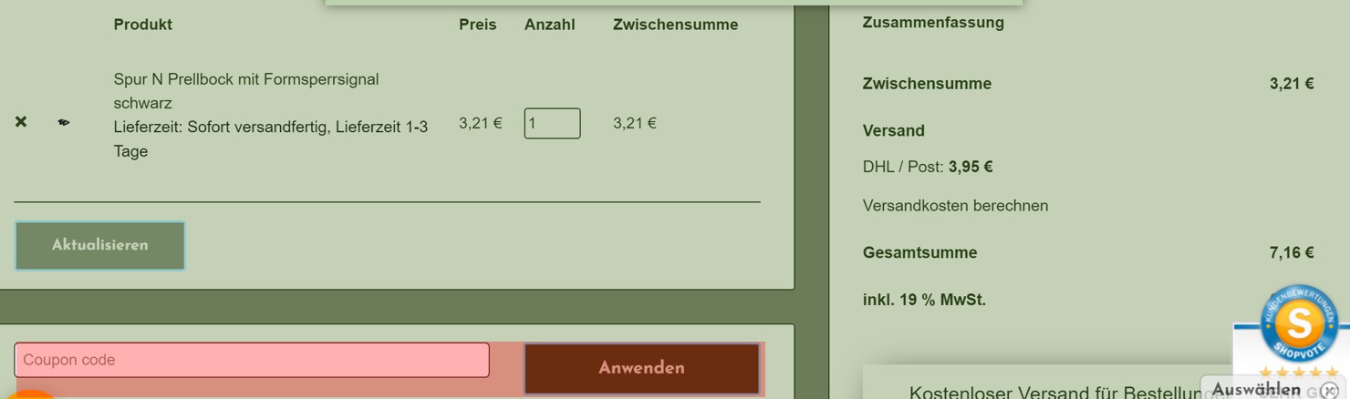 wie ist ein GEEplast Gutscheincode einzulösen