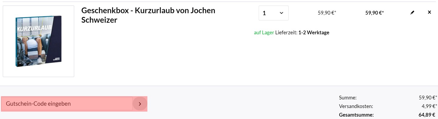 wie ist ein Geschenke24 Gutscheincode einzulösen