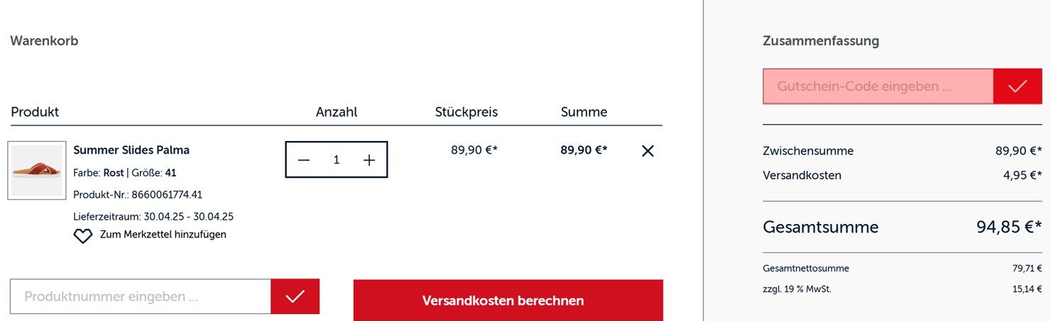 wie ist ein Haflinger Gutscheincode einzulösen
