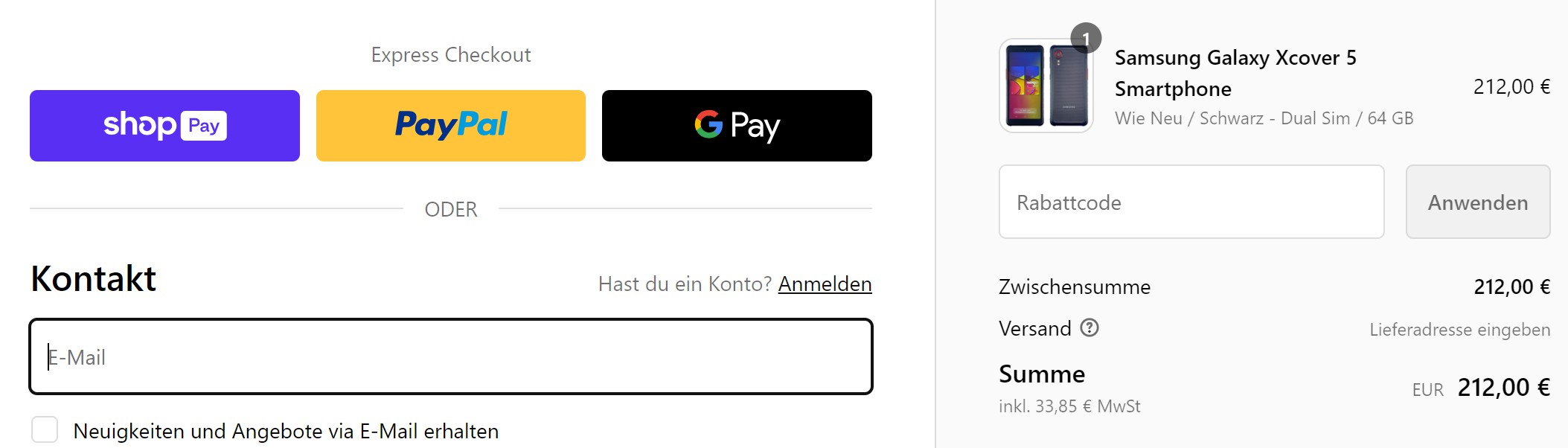 wie ist ein Handingo Gutscheincode einzulösen