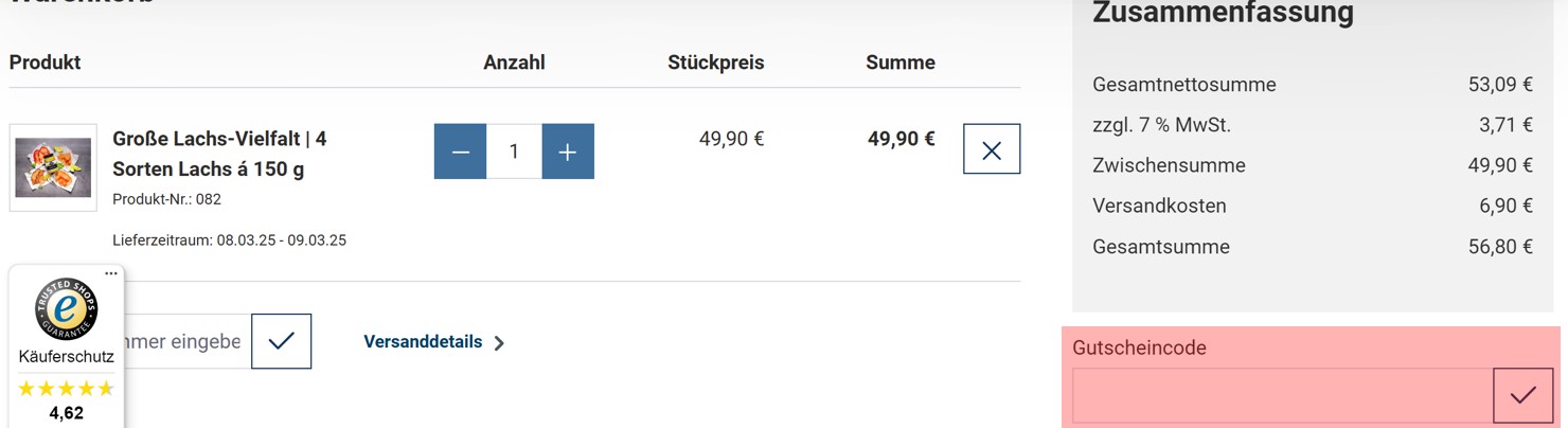 wie ist ein Heine Delikatessen Gutscheincode einzulösen