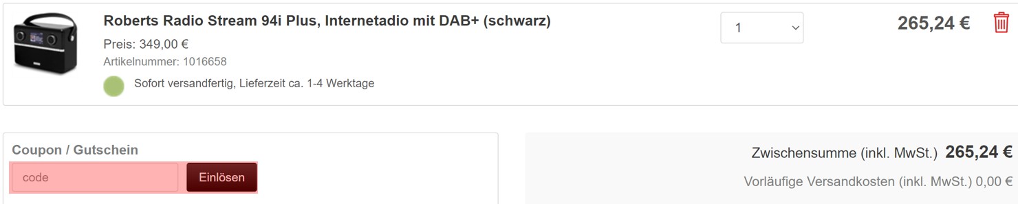 wie ist ein Hidden Audio Gutscheincode einzulösen