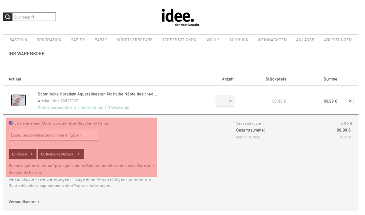 wie ist ein idee-shop.com Gutscheincode einzulösen