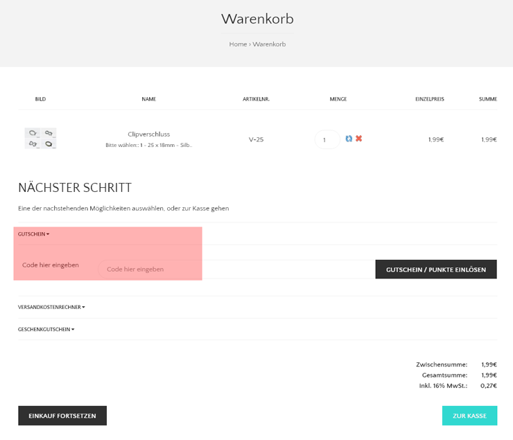 wie ist ein Inwaria Gutscheincode einzulösen