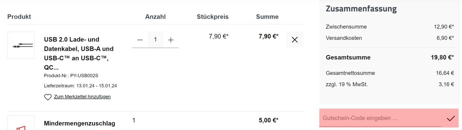 wie ist ein Kabelmeister Gutscheincode einzulösen
