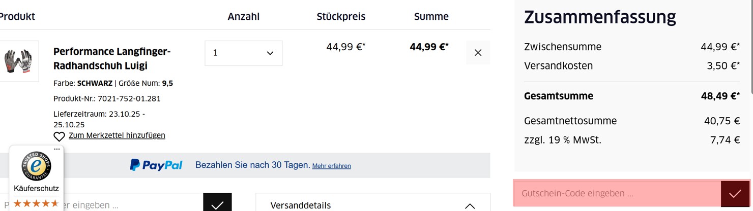 wie ist ein KinetiXx Gutscheincode einzulösen