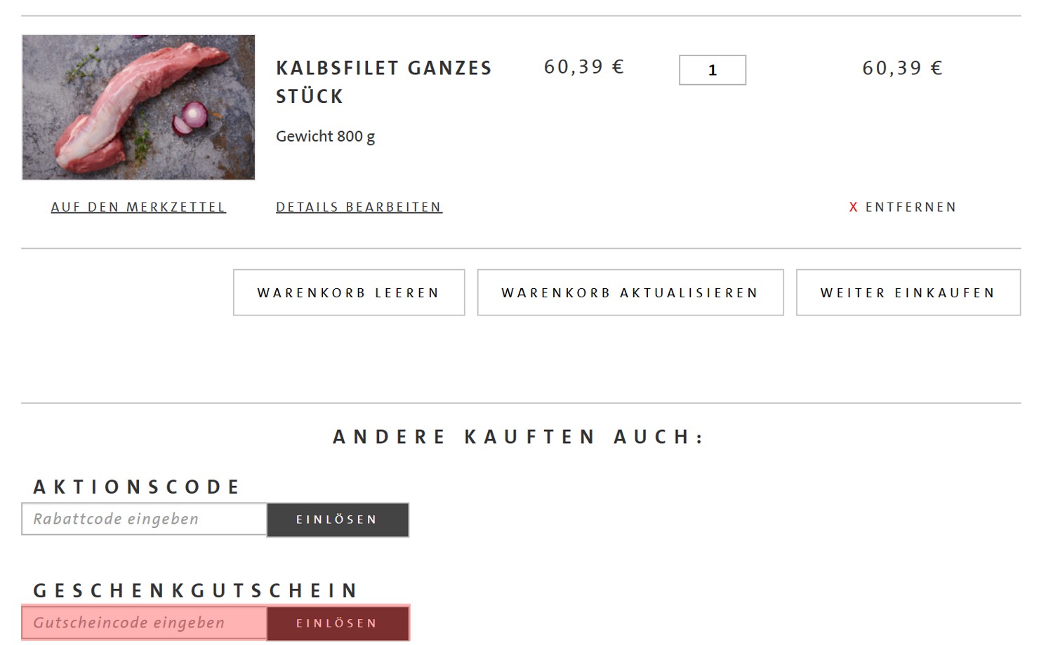 wie ist ein Kreutzers Gutscheincode einzulösen