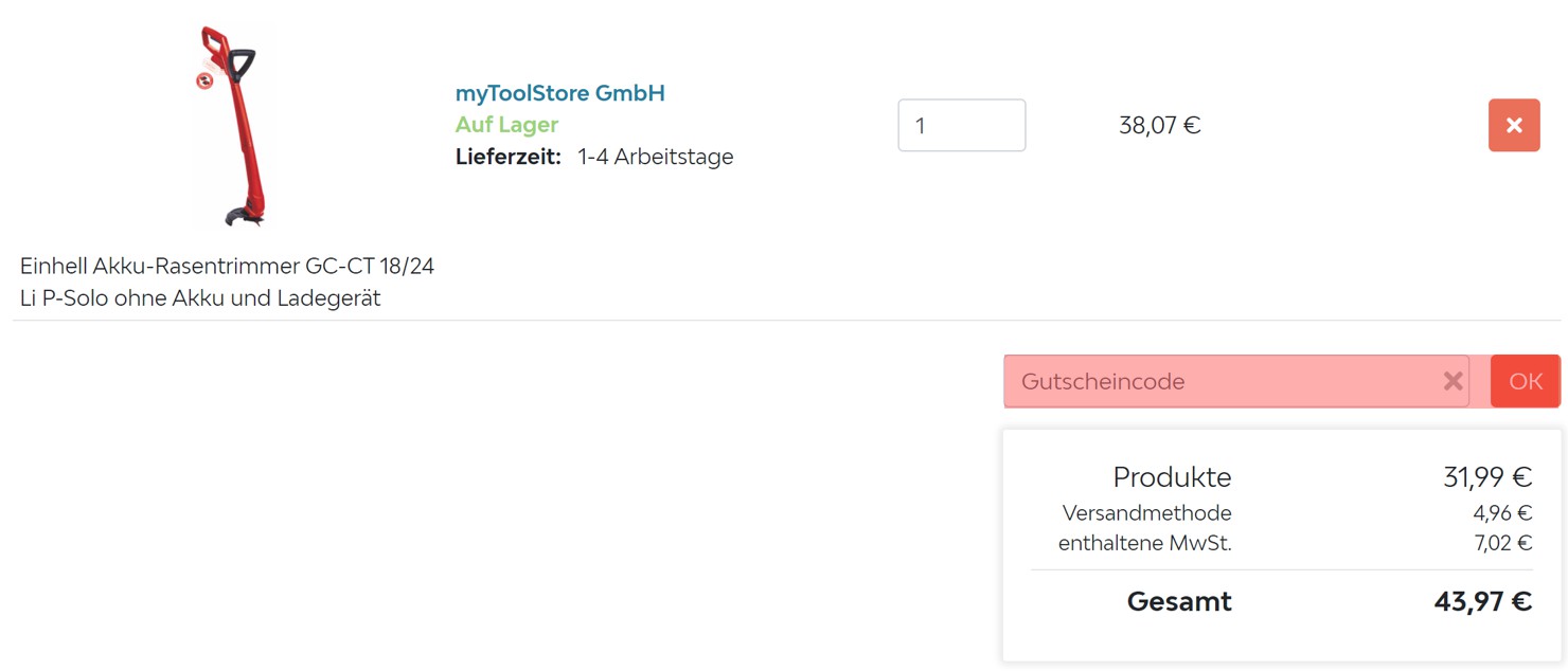 wie ist ein Laets Gutscheincode einzulösen