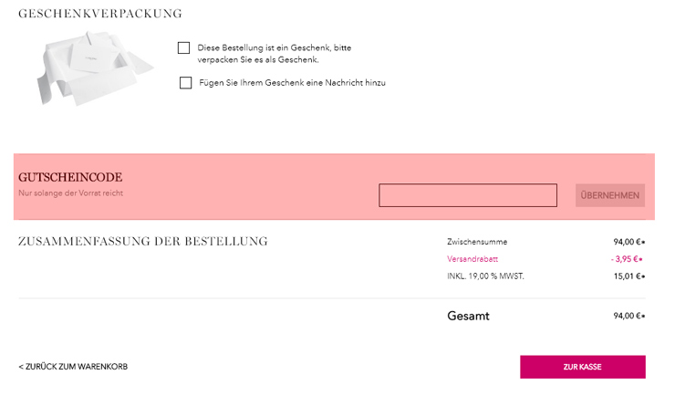 wie ist ein Lancome Gutscheincode einzulösen