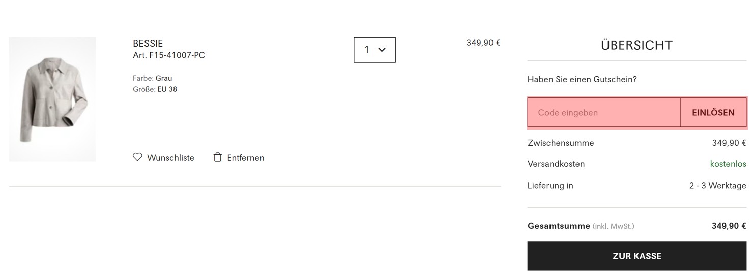 wie ist ein LLOYD Gutscheincode einzulösen