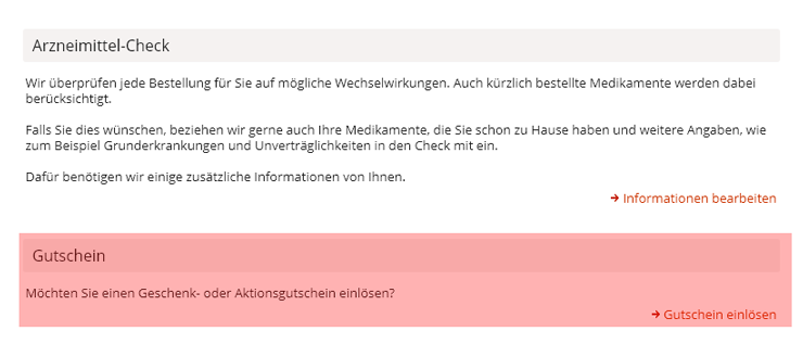 wie ist ein Medpex Gutscheincode einzulösen