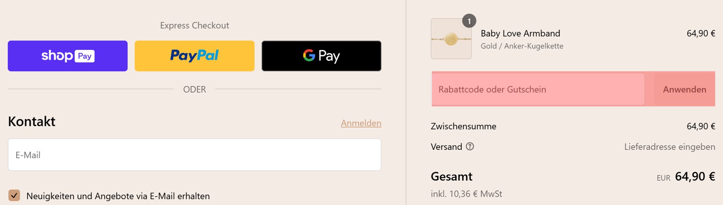 wie ist ein Mizodia Gutscheincode einzulösen