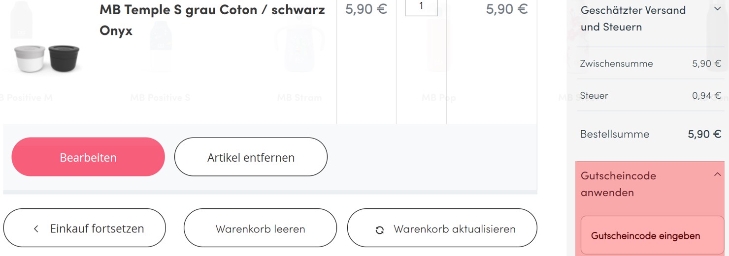 wie ist ein Monbento Gutscheincode einzulösen