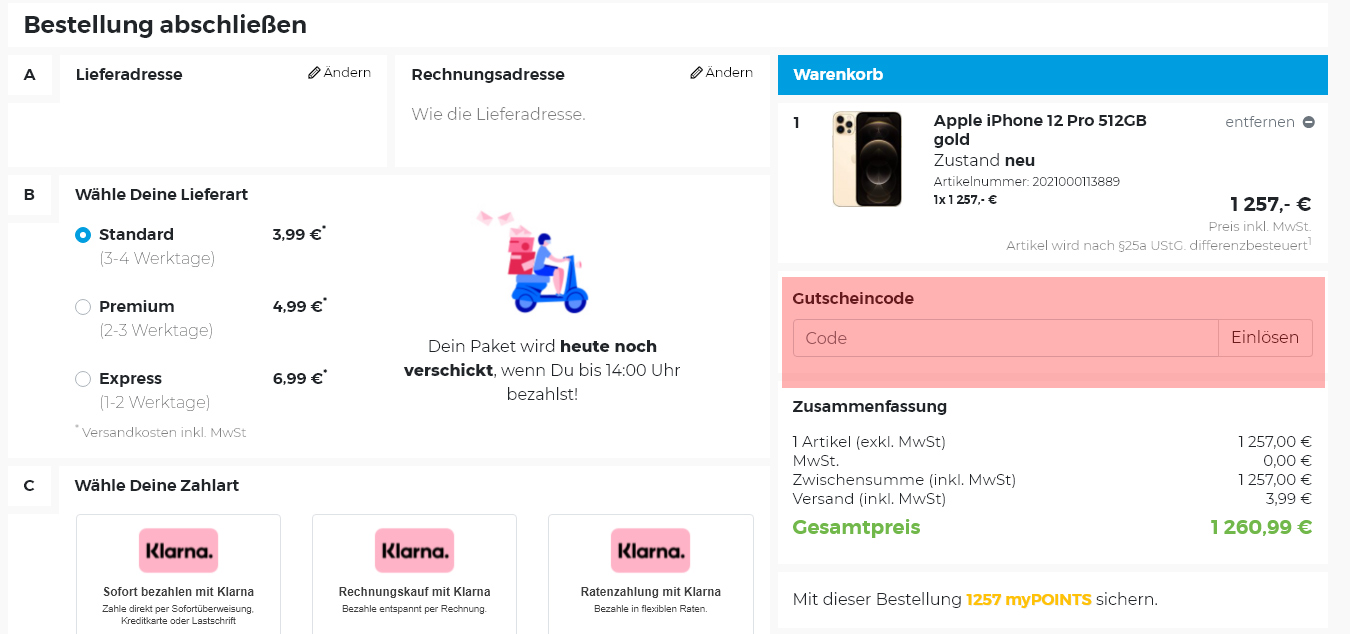 wie ist ein Myswooop  Gutscheincode einzulösen