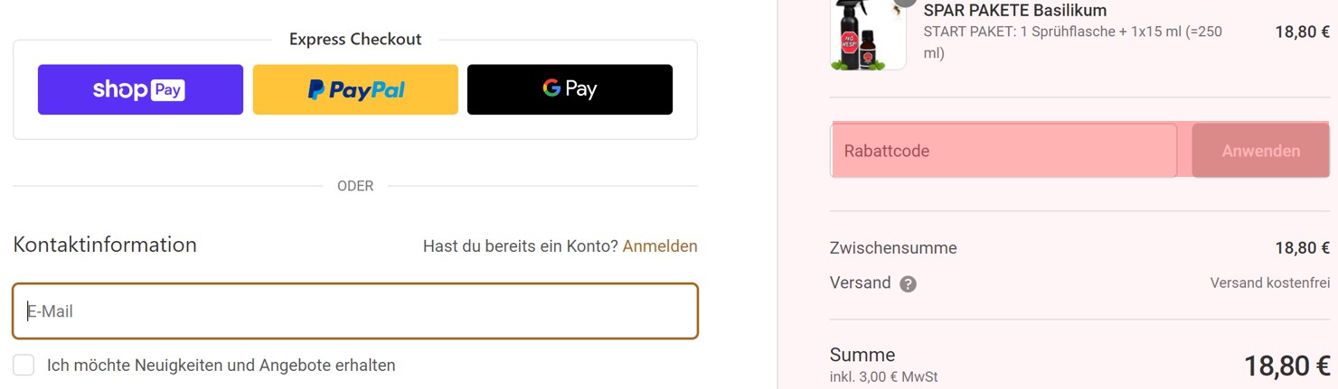 wie ist ein No Wesp Gutscheincode einzulösen