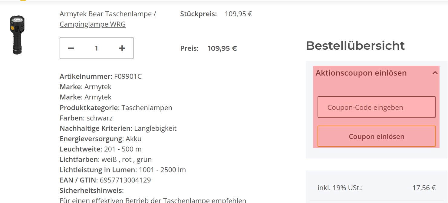 wie ist ein Outaway Gutscheincode einzulösen
