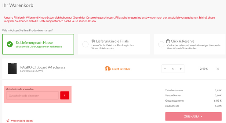 wie ist ein Pagro Diskont Gutscheincode einzulösen