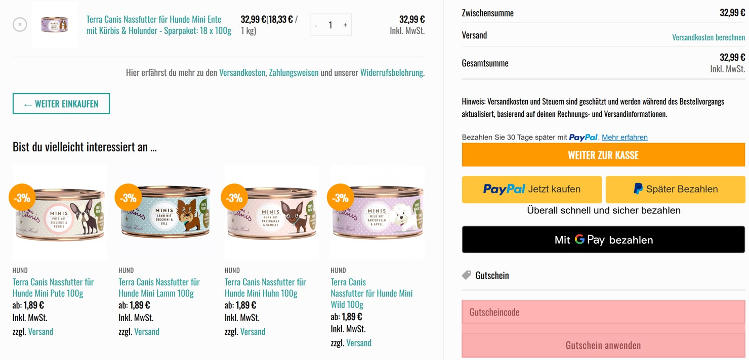 wie ist ein PetShop24 Gutscheincode einzulösen