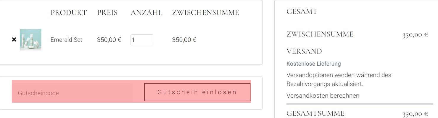 wie ist ein Purensa Gutscheincode einzulösen