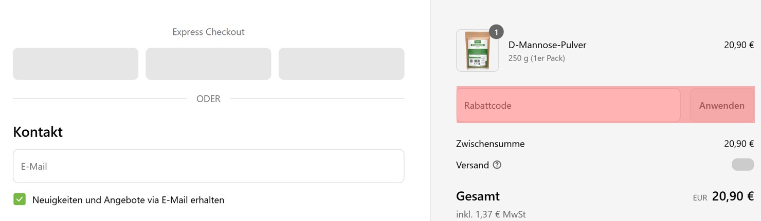 wie ist ein Raibu Gutscheincode einzulösen