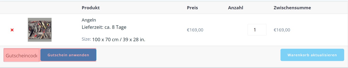 wie ist ein raxxa Gutscheincode einzulösen
