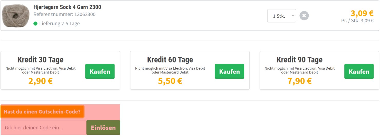 wie ist ein Ritohobby Gutscheincode einzulösen