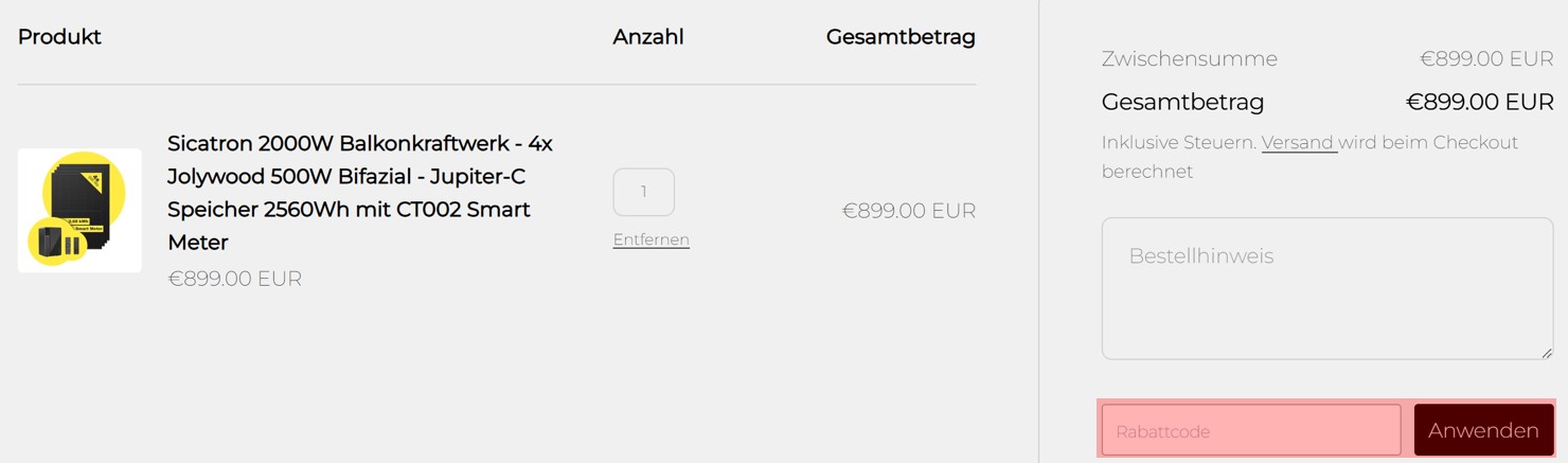 wie ist ein Sicatron Gutscheincode einzulösen